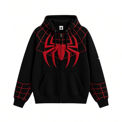 SPIDERMAN EMBROIDERED HOODIE