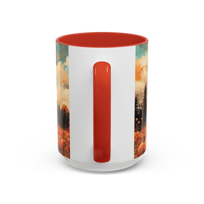 Pumpkin Field Vintage Style Accent Mug