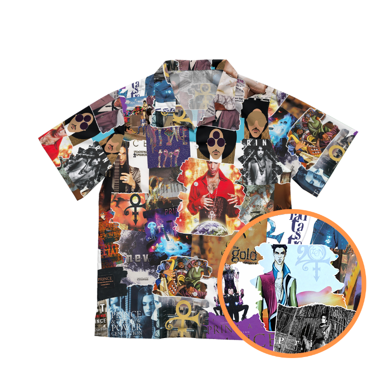 Prince Albums Cover Collage Unisex Hawaiian Shirt