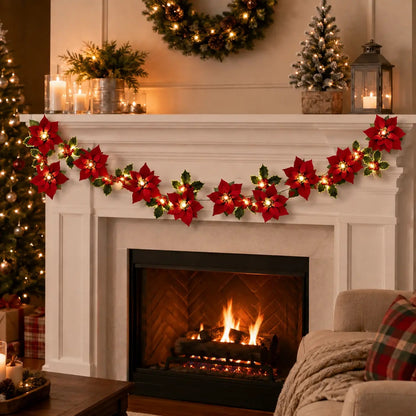 Serencase™ Christmas Poinsettia Lights
