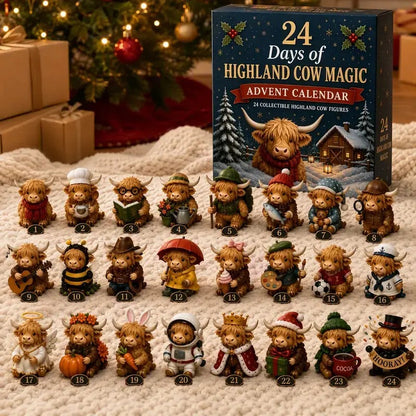 Serencase™ Highland Cow Christmas Calendar