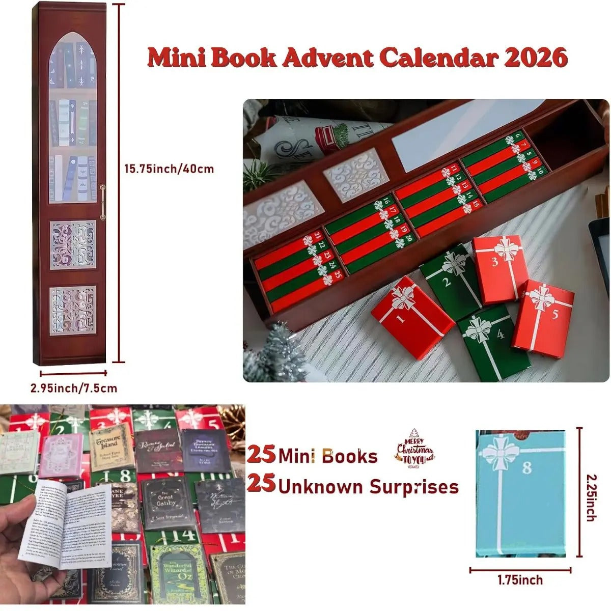 Serencase™ Mini Book Advent Calendar