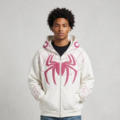 SPIDERMAN EMBROIDERED HOODIE