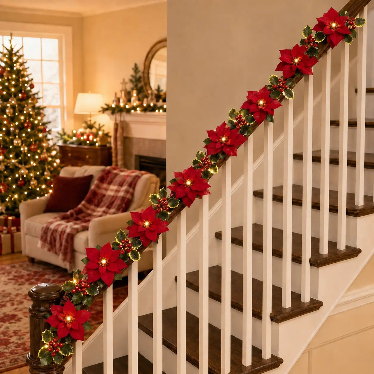 Serencase™ Christmas Poinsettia Lights