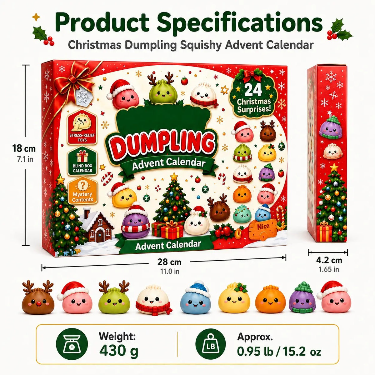 Serencase™ Christmas Squishy Advent Calendar