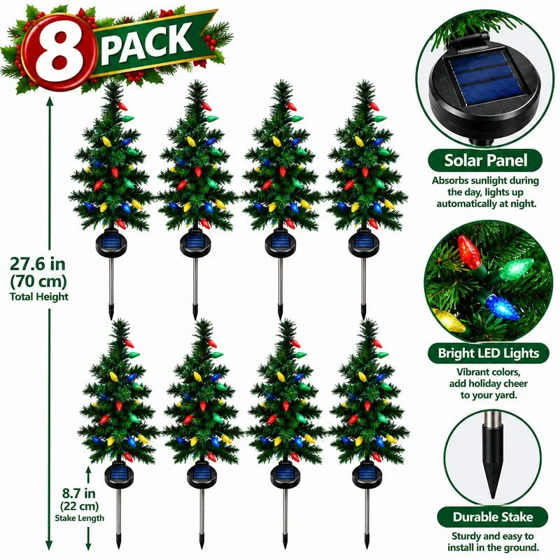 Serencase™ Solar Christmas Tree Pathway Lights