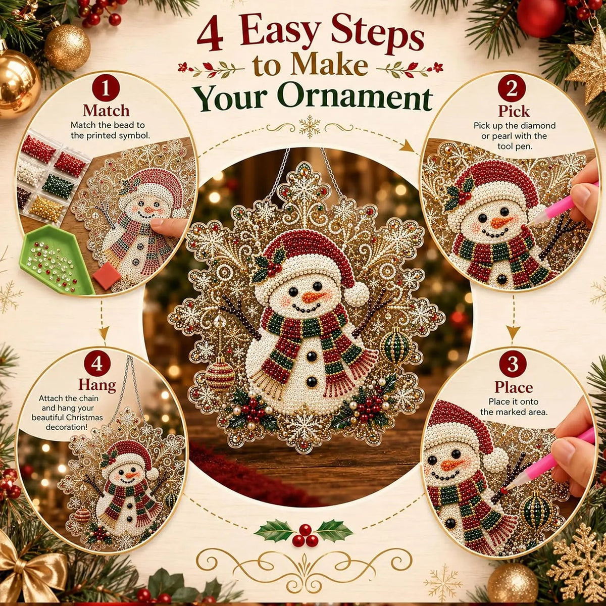 Serencase™ Christmas Diamond Painting Suncatcher Kit