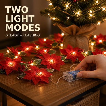 Serencase™ Christmas Poinsettia Lights