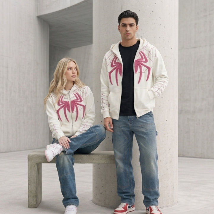 SPIDERMAN EMBROIDERED HOODIE
