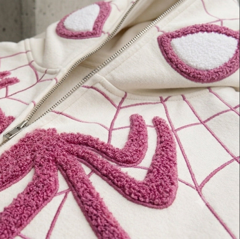 SPIDERMAN EMBROIDERED HOODIE