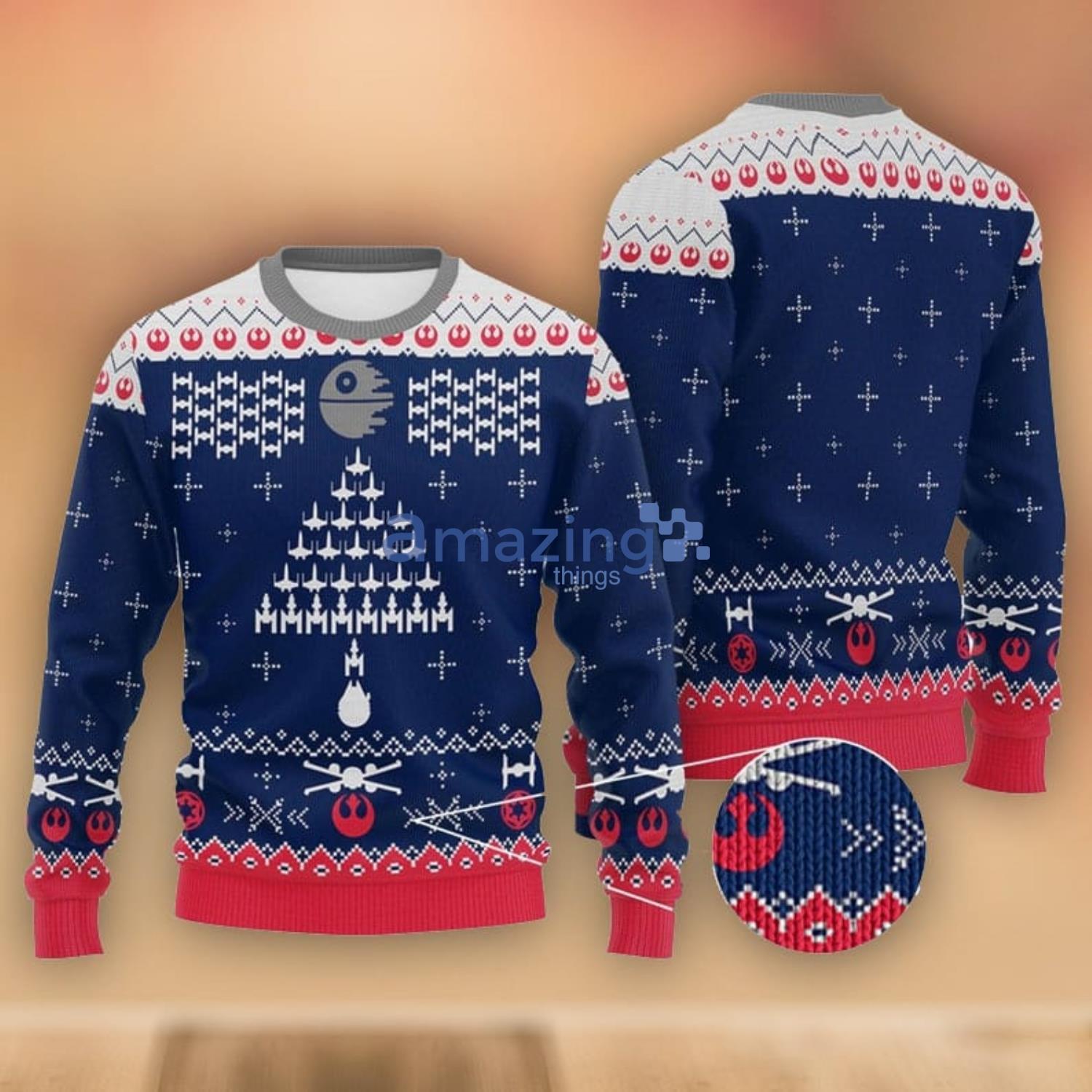 Millennium Falcon Christmas TreeStar Wars Christmas Ugly Sweater