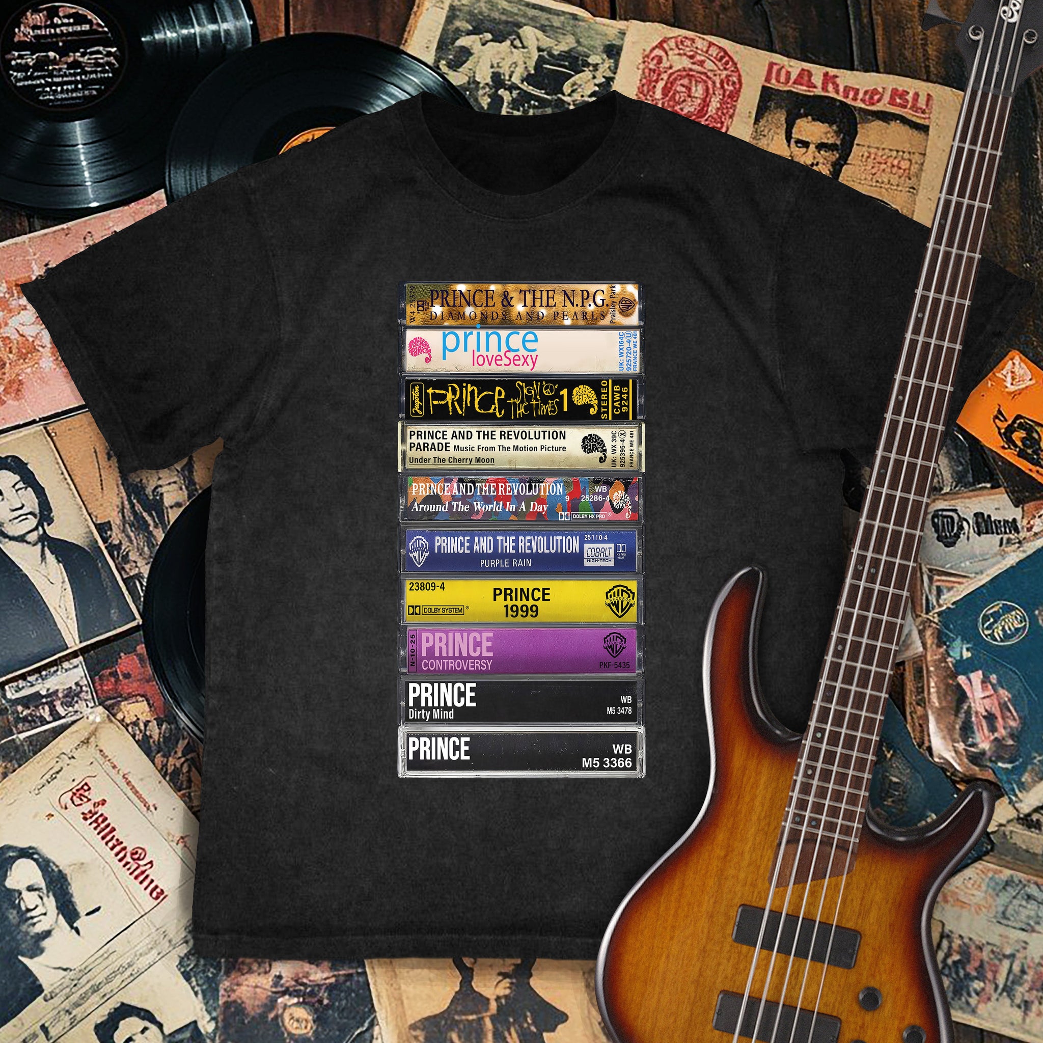 Prince Albums Cassette Retro Collection Premium Unisex T-Shirt