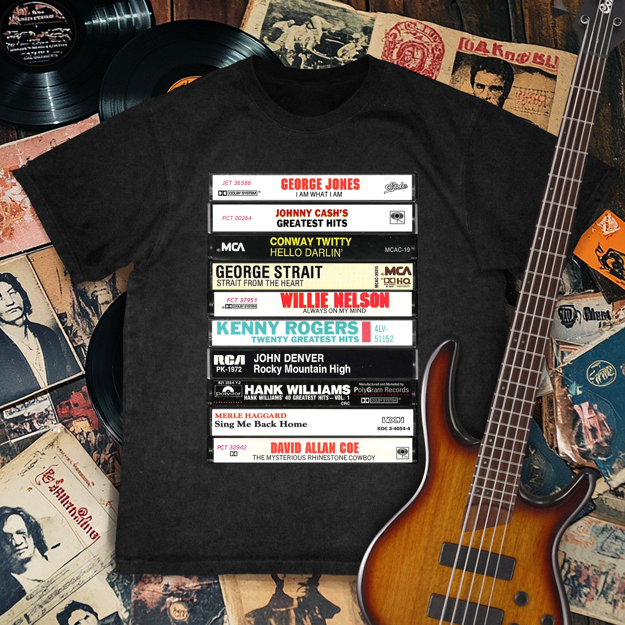 Classic Country Music Cassette Tape Premium Unisex T-Shirt