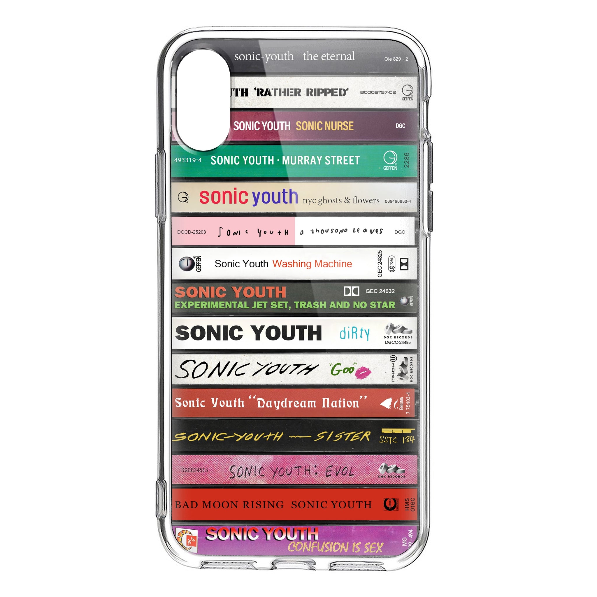 Sonic Youth Albums Cassette Collection Retro Phone Case