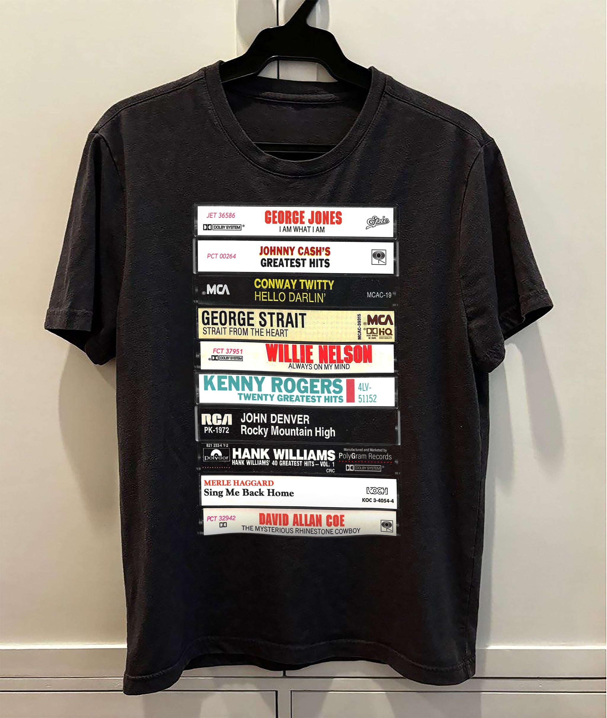 Classic Country Music Cassette Tape Premium Unisex T-Shirt
