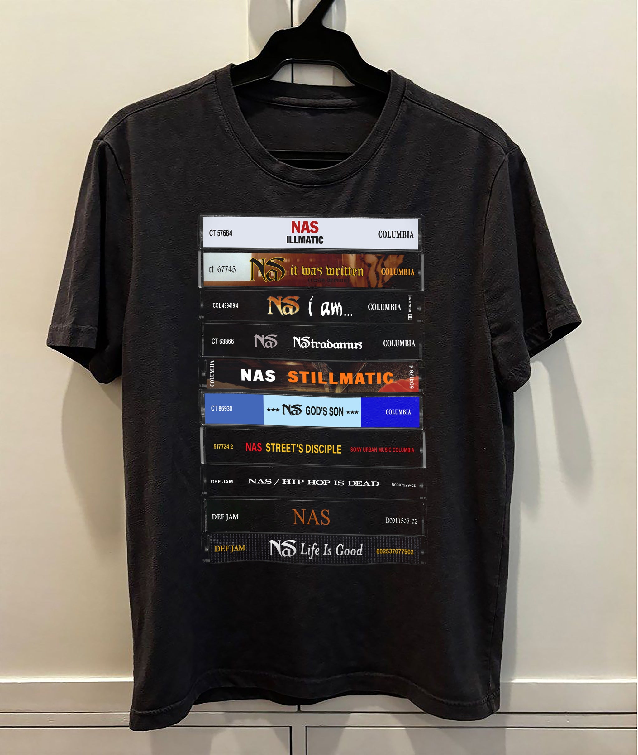 Nas Albums Cassette Collection Retro Premium Unisex T-Shirt