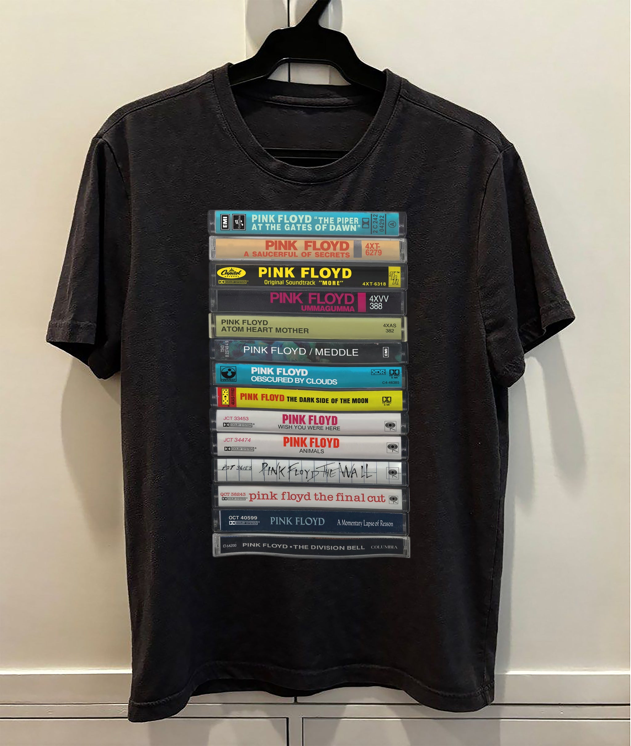 Pink Floyd Albums Cassette Retro Collection Premium Unisex T-Shirt