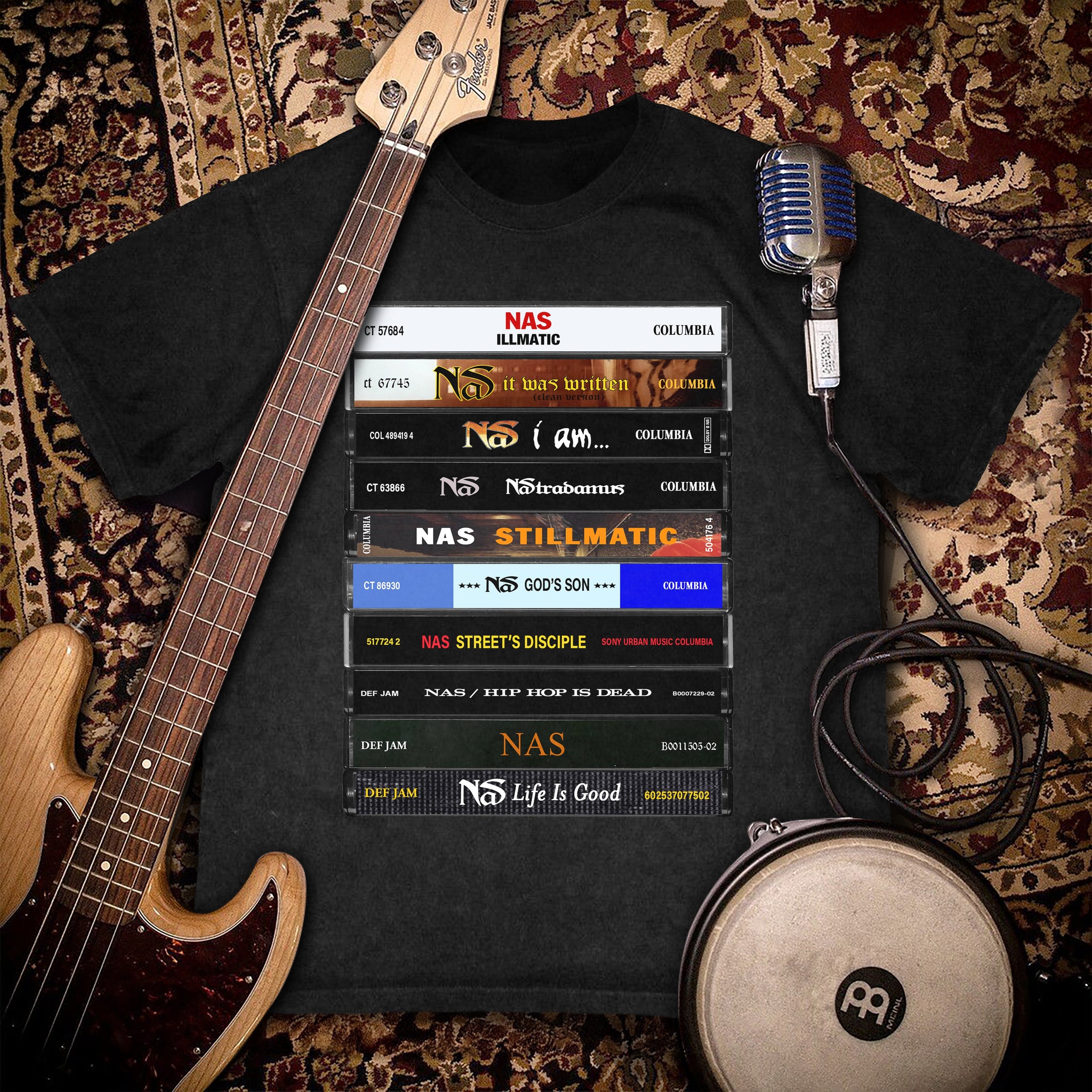 Nas Albums Cassette Collection Retro Premium Unisex T-Shirt