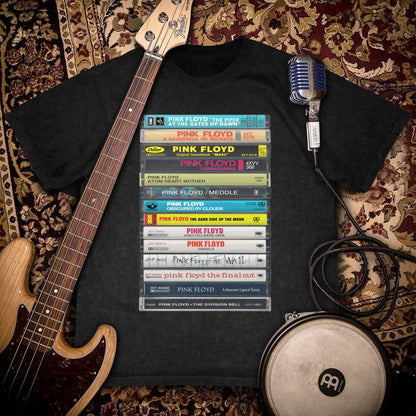 Pink Floyd Albums Cassette Retro Collection Premium Unisex T-Shirt