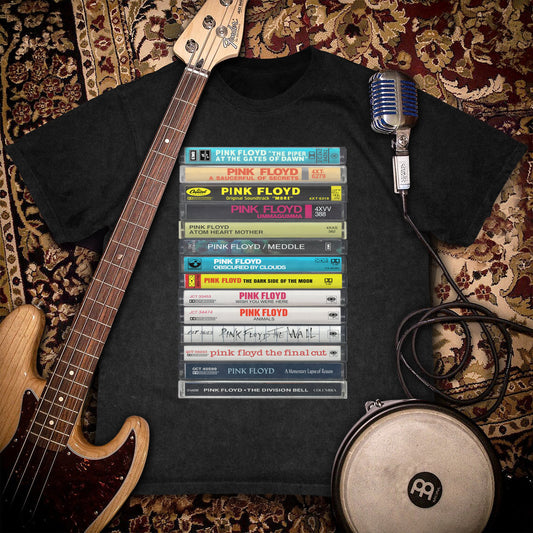 Pink Floyd Albums Cassette Retro Collection Premium Unisex T-Shirt