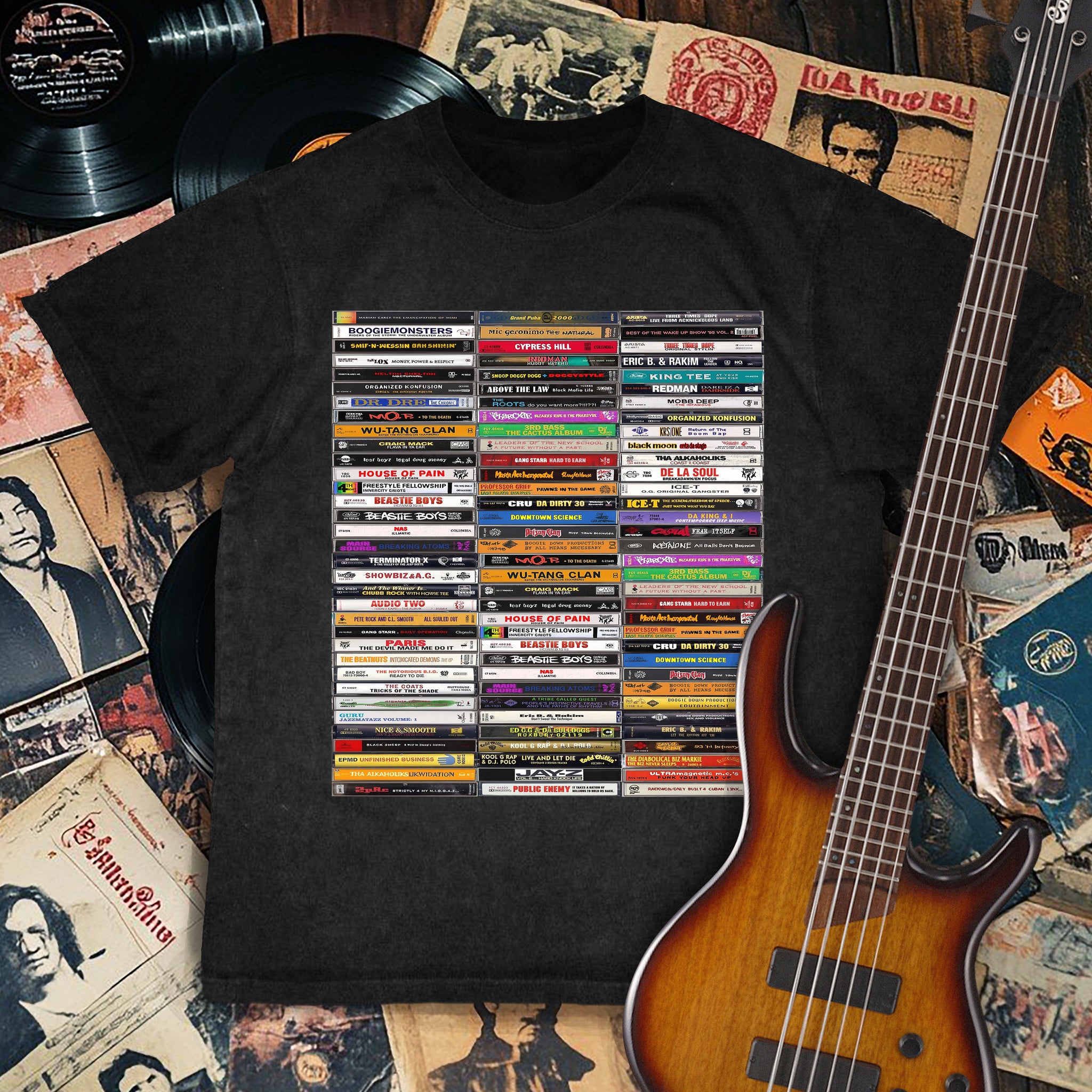 Classic 80’s & 90’s Hip Hop Tapes Cassette Preimum Unisex T-Shirt